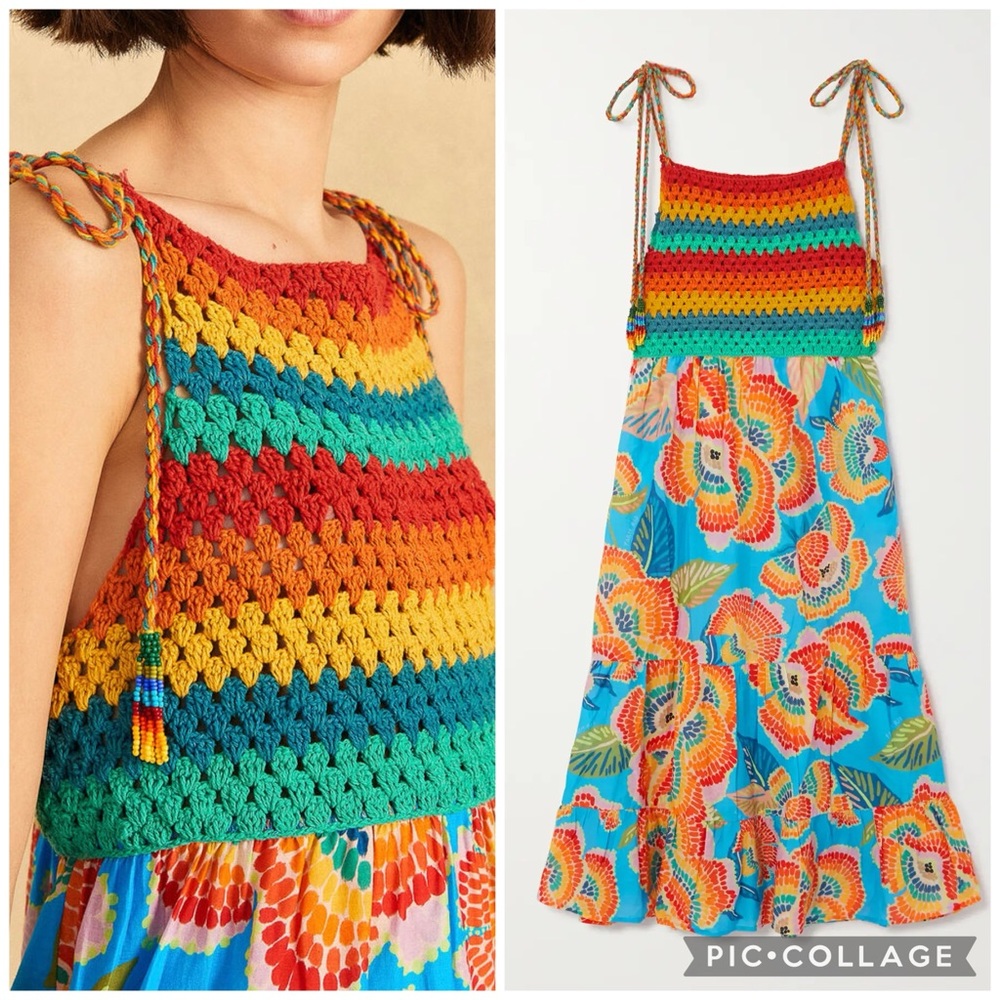 FARM Rio Dewdrop Spectrum Colorful Cover Up Dress - Picture 3 of 16